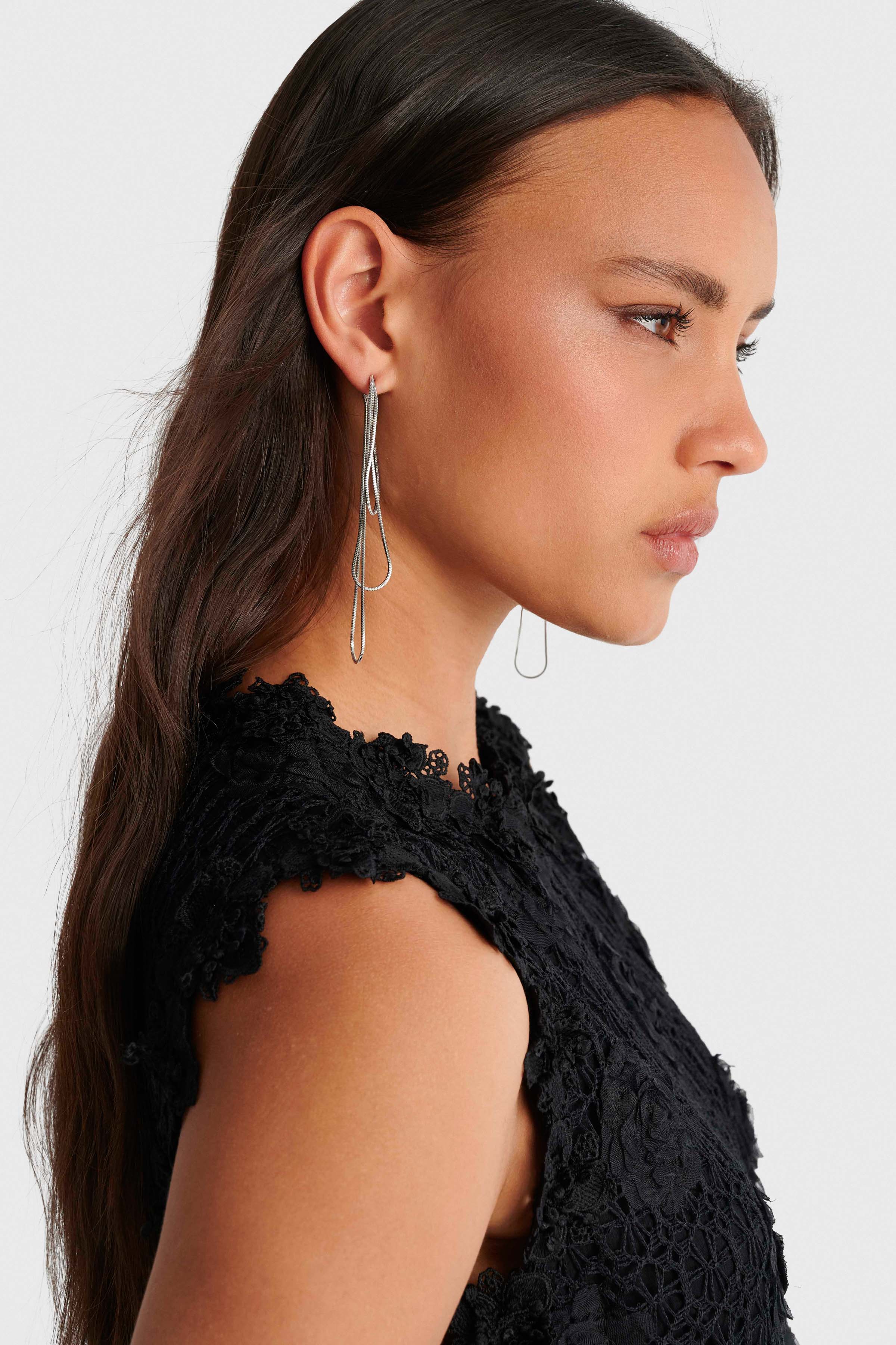 Drop earings - Metallic