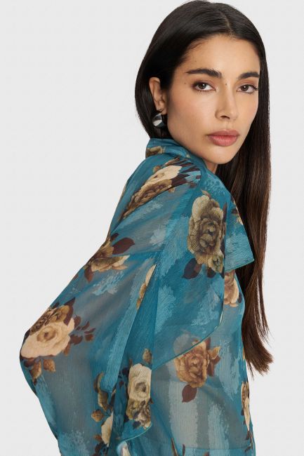 Floral shirt - Blue