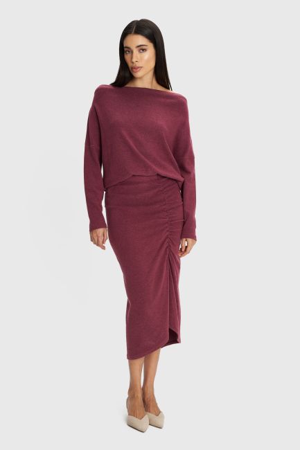 Long-sleeved blouse - Red