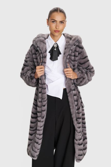 Faux fur coat - Grey