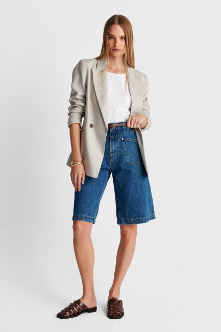 Denim Bermuda shorts - Blue