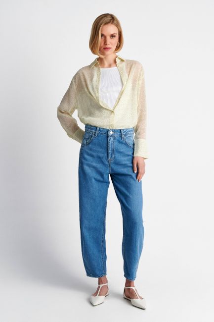Barrel leg jeans - Blue