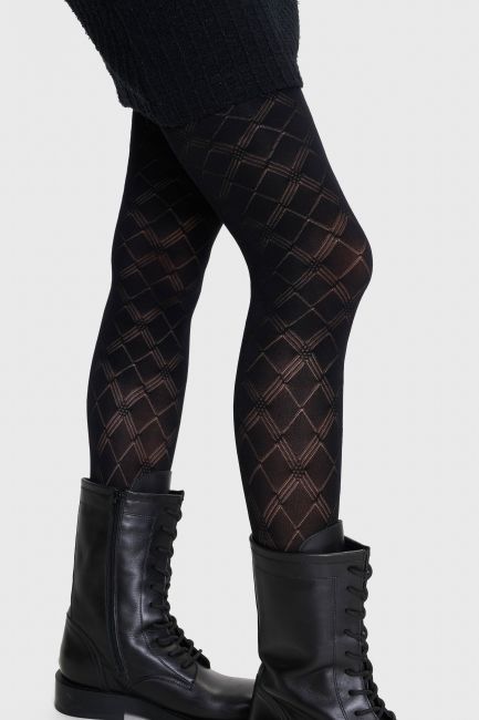 Rhombus tights - Black