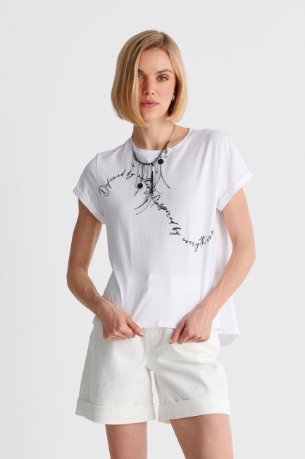 Printed t-shirt - White