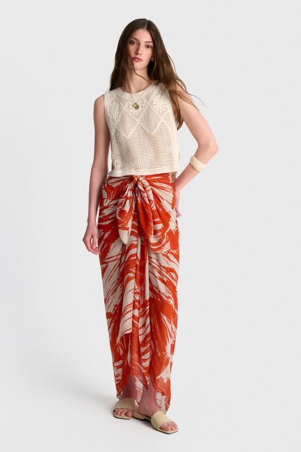 Printed pareo - Red