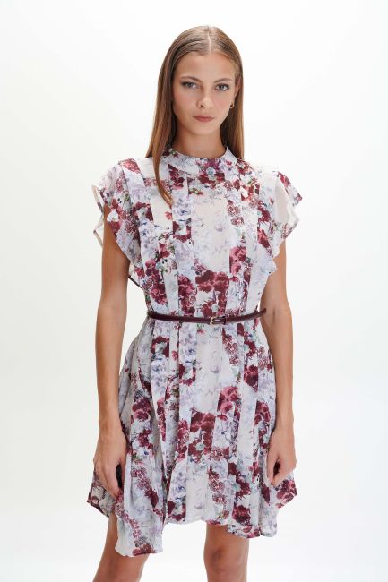 Mini floral-print dress - Multicolor