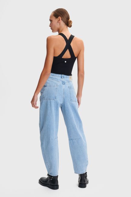 Seam-detail jeans in barrel fit - Jeans