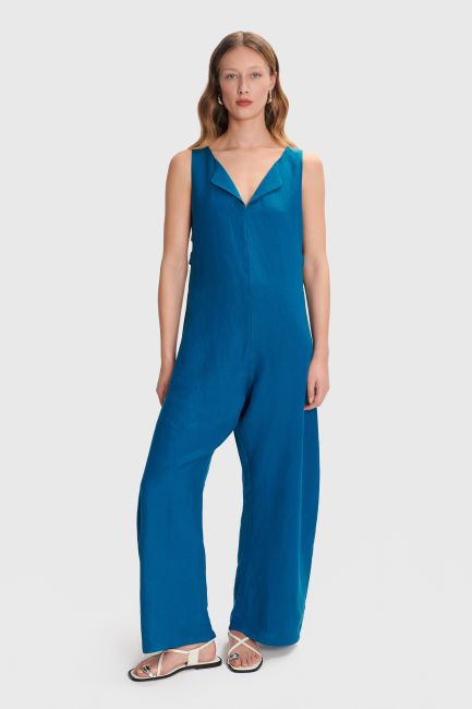 Cut-out jumpsuit - Blue
