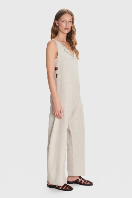 Cut-out jumpsuit - Beige