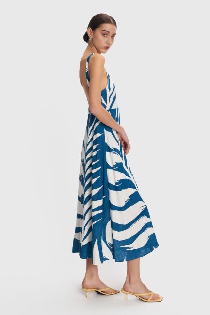 Printed midi dress - Multicolor