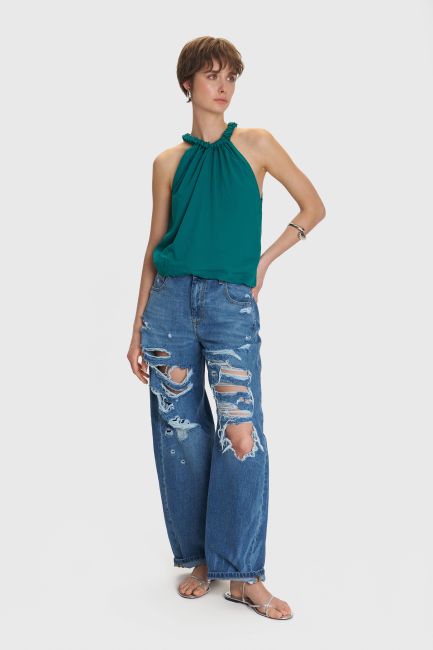 Halterneck top - Green