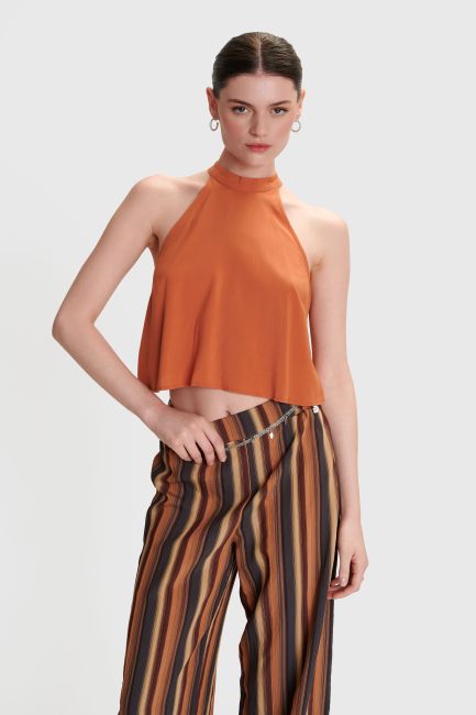 Sleeveless top - Orange