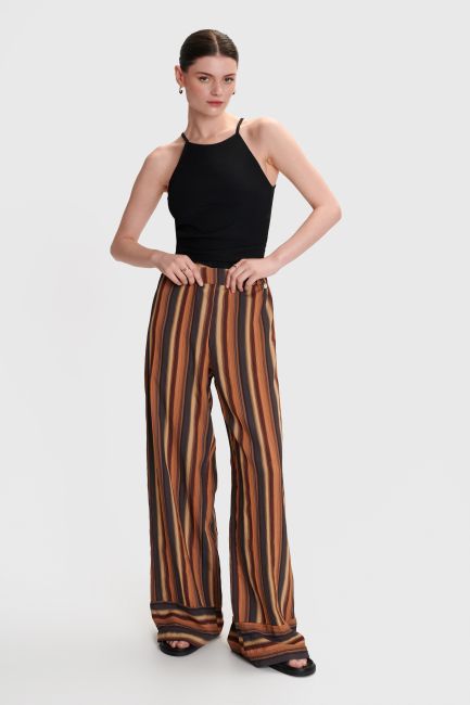 Striped trousers - Multicolor