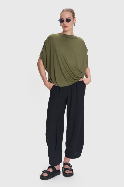 Blouse in loose fit - Green