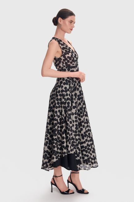 Polka dot maxi dress - Multicolor