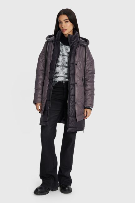 Jacket with integrated sleeveless design - Grey