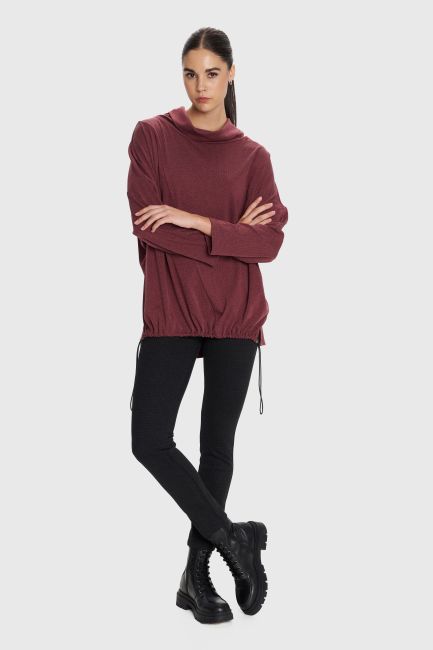 Loose neck blouse - Red