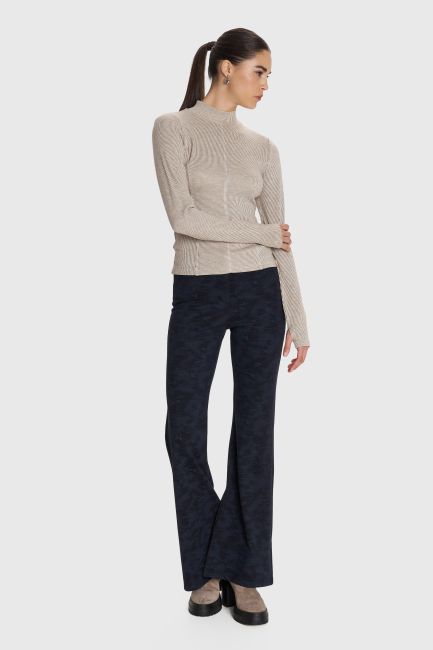 Turtleneck blouse - White