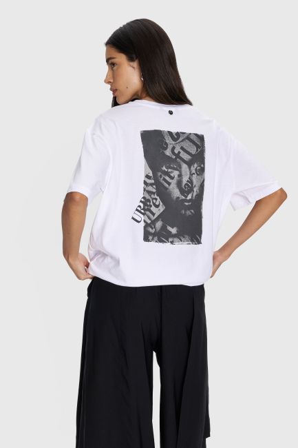 Printed graphic t-shirt - White