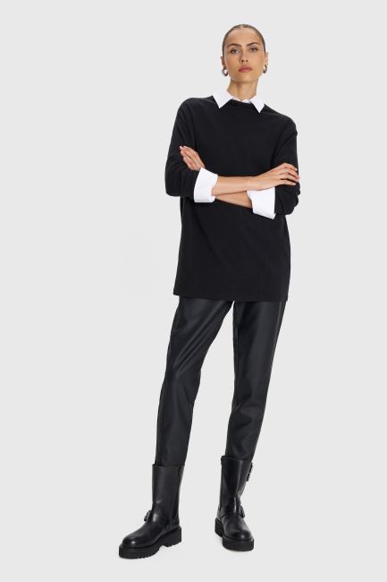 Long-sleevel blouse - Black