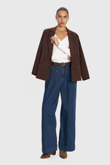 Super wide leg jeans - Blue
