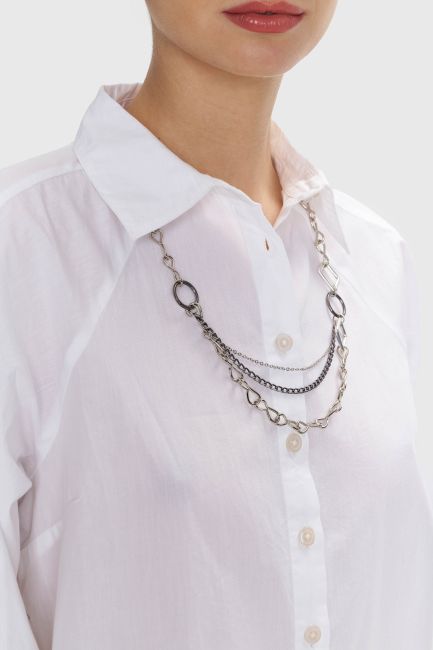 Chain necklace - Metallic