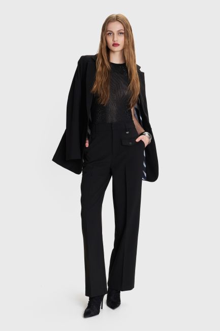 Straight formal pants - Black