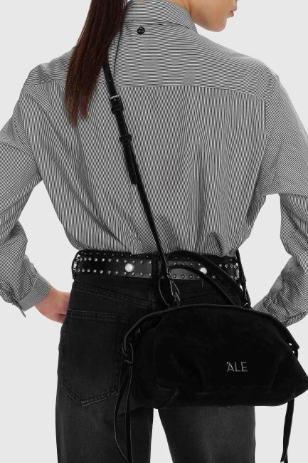 Suede handbag - Black