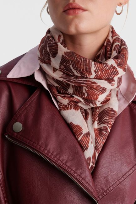 Floral scarf - Red
