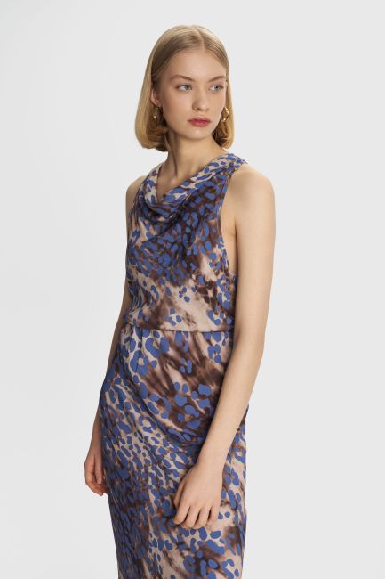 Τοπ αμάνικο με animal print - Multicolor