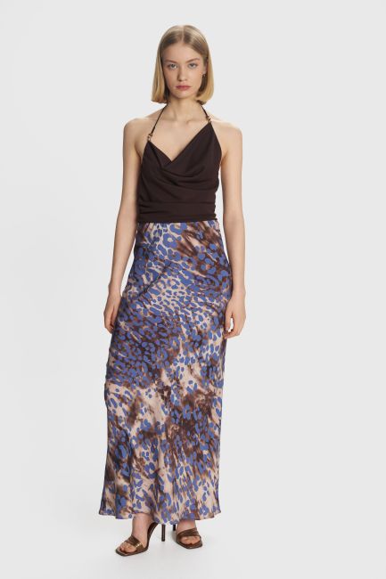 Animal-print maxi skirt - Multicolor