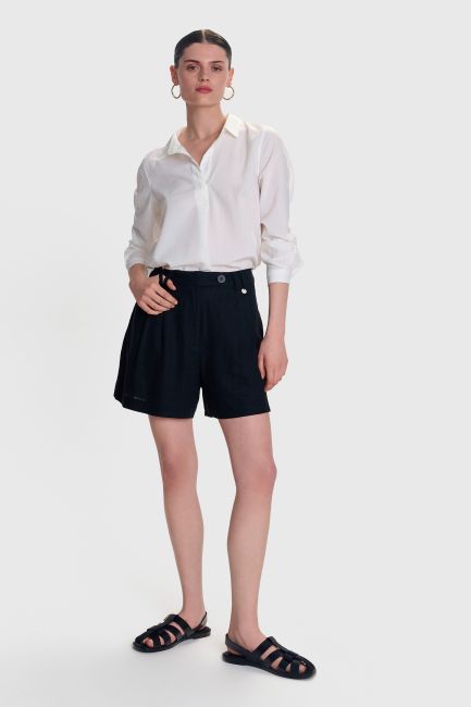 Long-sleeved tunic - White