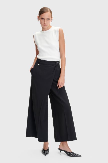 Wraparound trousers - Black