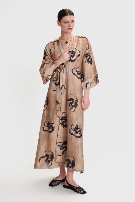 Printed wrap dress - Multicolor