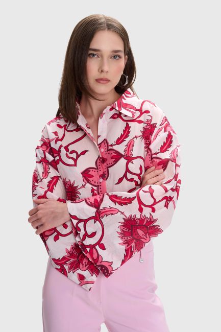 Abstract floral shirt - Multicolor