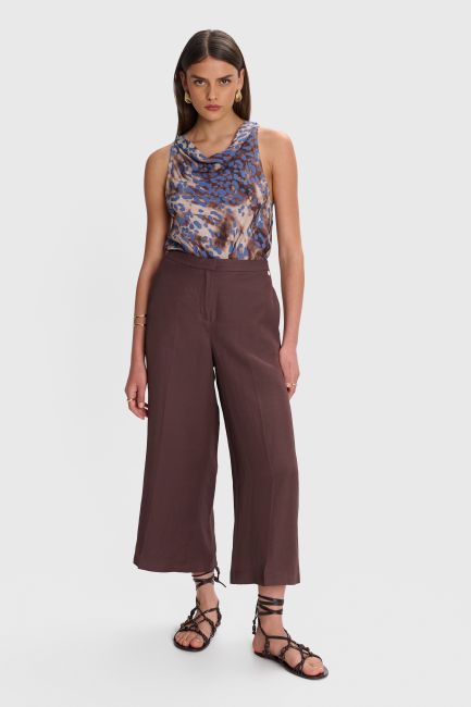 Straight leg pants - Chocolate