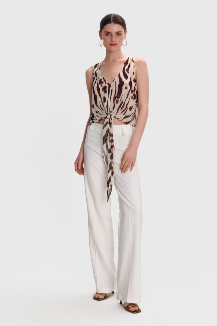Sheer printed top - Multicolor
